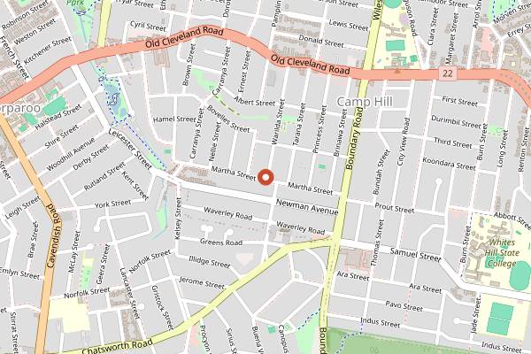 Map showing Florence Cafe in Brisbane