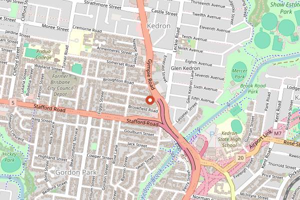 Map showing Nana & Da's in Brisbane