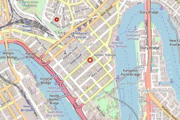 Map showing Strauss in Brisbane