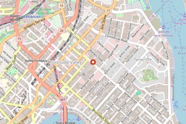 Map showing Biànca in Brisbane