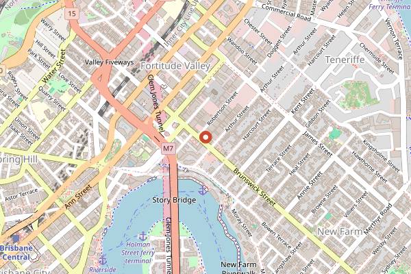 Map showing Bisou Bisou in Brisbane