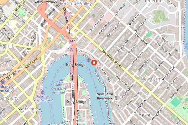 Map showing Felons Brewing Co. in Brisbane