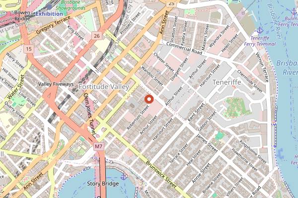 Map showing Sunshine in Brisbane