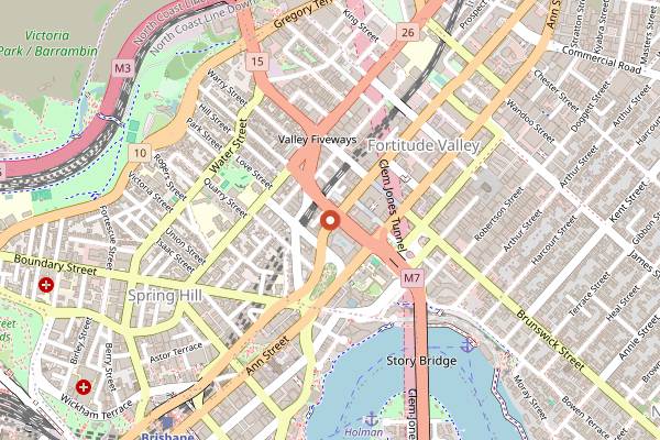 Map showing Vietnam House in Brisbane