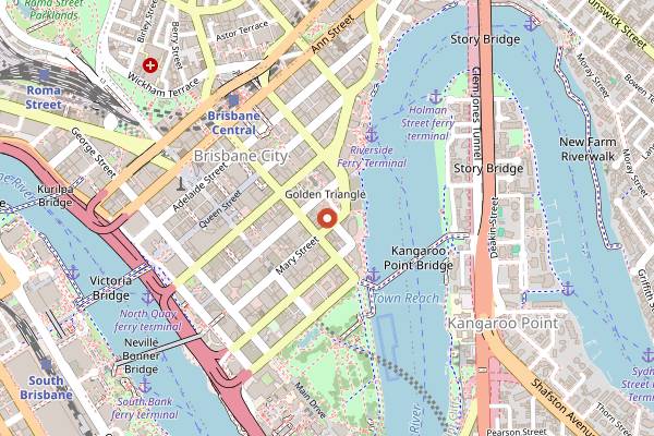 Map showing Pablo & Rusty's Brisbane in Brisbane
