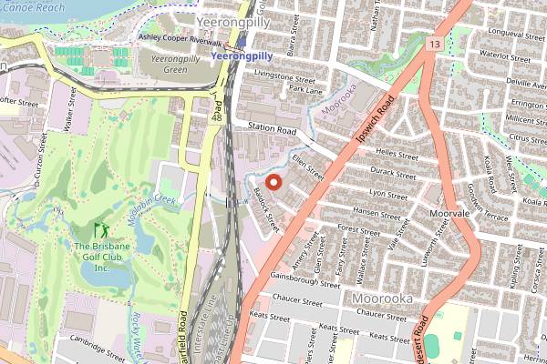 Map showing Renegade Roasters in Brisbane