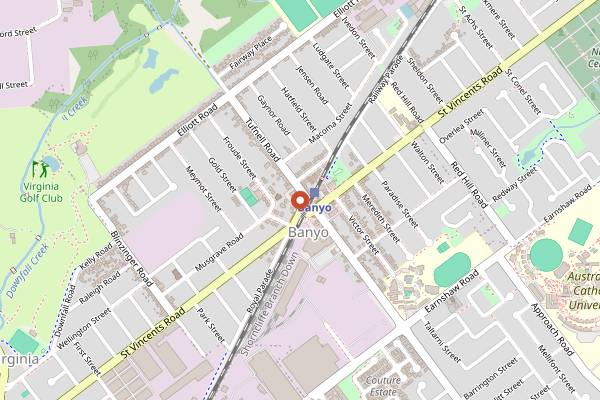 Map showing Putia Pure Food Cooking School in Brisbane