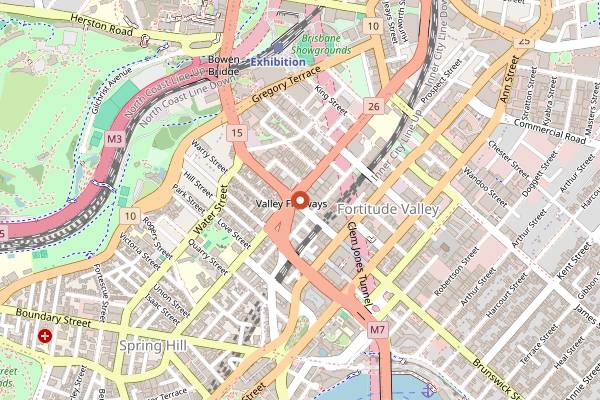 Map showing Netherworld in Brisbane
