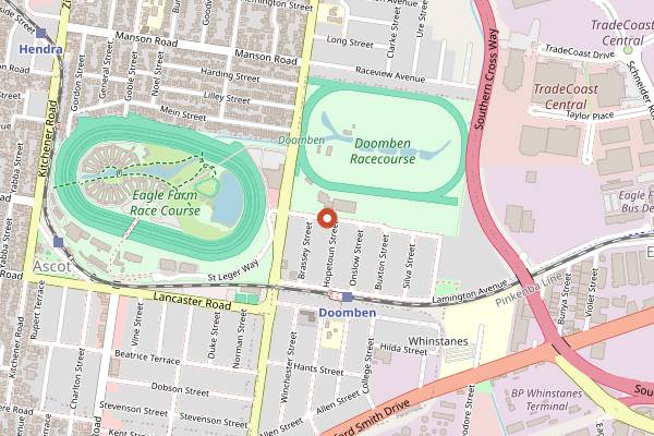 Map showing Brisbane Viral Food Festival in Brisbane
