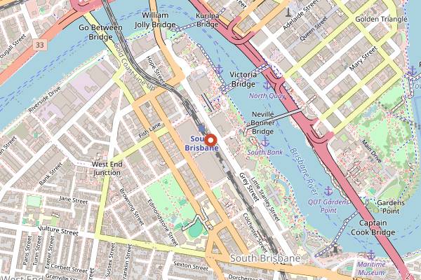 Map showing Good Food & Wine Show Brisbane in Brisbane