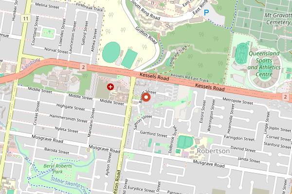 Map showing Fumiki's Sushi Kappo in Brisbane
