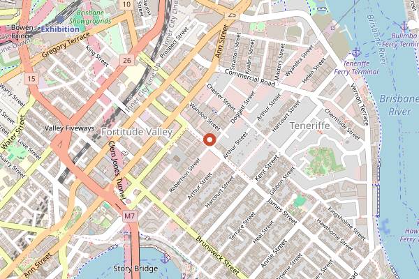 Map showing Hellenika in Brisbane