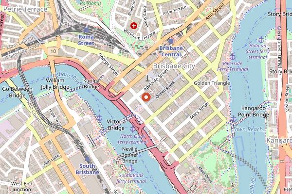 Map showing Death & Taxes in Brisbane