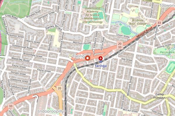 Map showing Little Rice Bowl in Brisbane