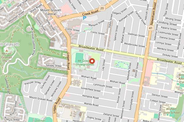 Map showing Mt Gravatt Street Food in Brisbane