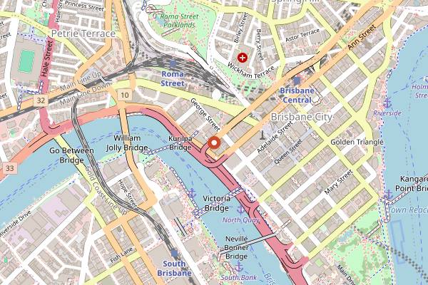Map showing Bar 1603 in Brisbane