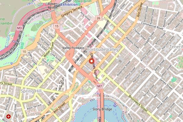 Map showing 5 Dogs in Brisbane