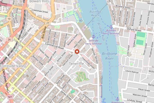 Map showing Phat Pho in Brisbane
