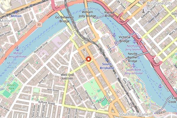 Map showing La Lune Wine Co in Brisbane