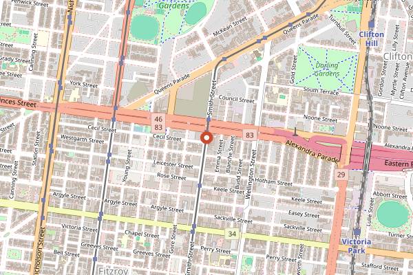 Map showing Above Board in Melbourne