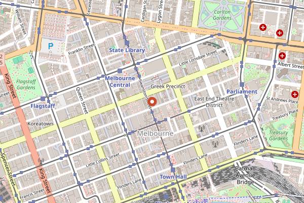 Map showing Cookie in Melbourne