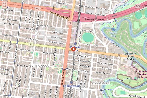 Map showing Dr Morse in Melbourne