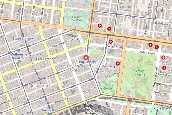 Map showing Siglo in Melbourne
