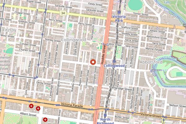 Map showing Stomping Ground in Melbourne