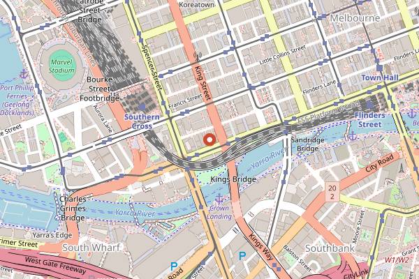 Map showing Hardware Societe in Melbourne