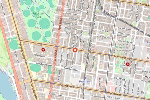 Map showing Tall Timber in Melbourne