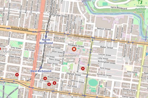 Map showing Pho Hung Vuong 2 in Melbourne