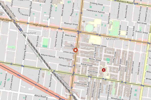 Map showing Butter Days in Melbourne