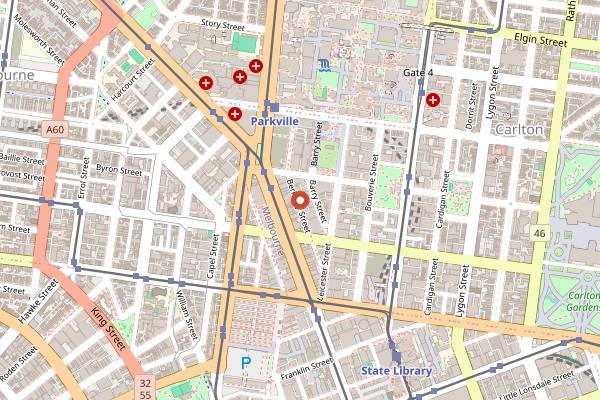 Map showing Seven Seeds in Melbourne