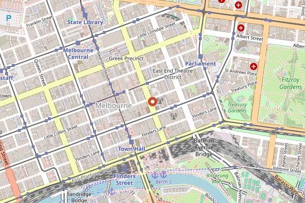 Map showing Roma in Melbourne