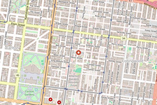 Map showing Free to Feed in Melbourne