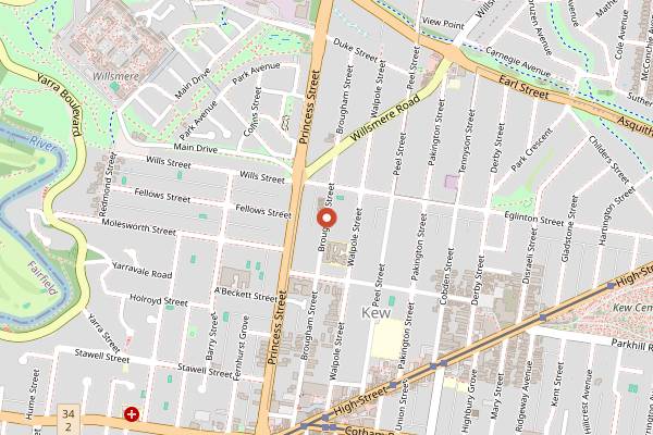 Map showing Gluten Free 4 U in Melbourne