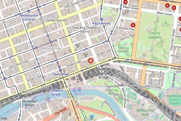 Map showing Lee Ho Fook in Melbourne