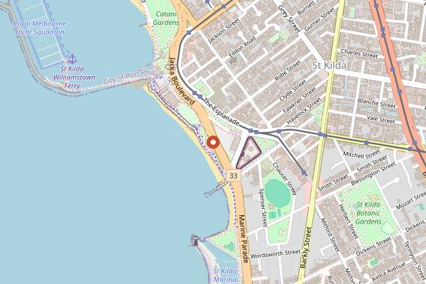 Map showing Stokehouse in Melbourne