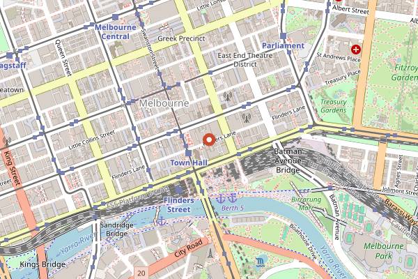 Map showing Supernormal in Melbourne