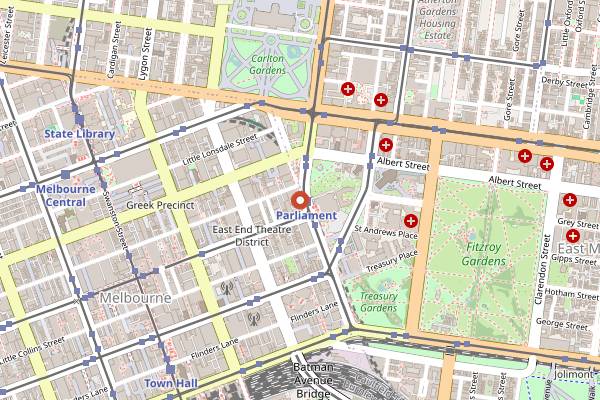 Map showing Siglo in Melbourne