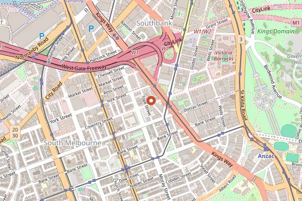 Map showing Aegli in Melbourne
