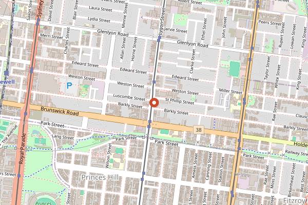 Map showing Etta in Melbourne