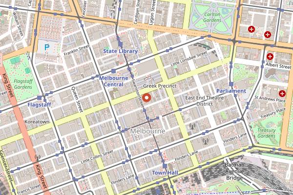 Map showing Shanghai Dumpling House in Melbourne