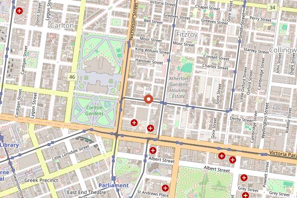 Map showing Marion in Melbourne