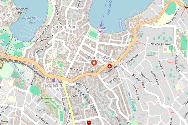 Map showing Baker Bleu in Sydney