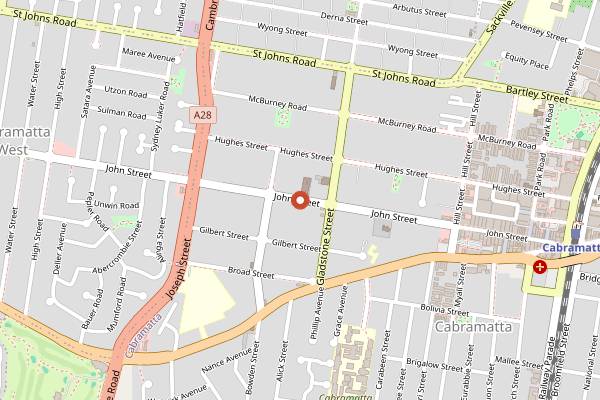 Map showing KK Bakery in Sydney