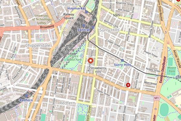 Map showing Lode Pies and Pastries in Sydney