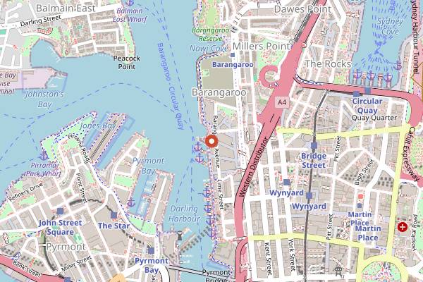 Map showing Lune Croissanterie in Sydney