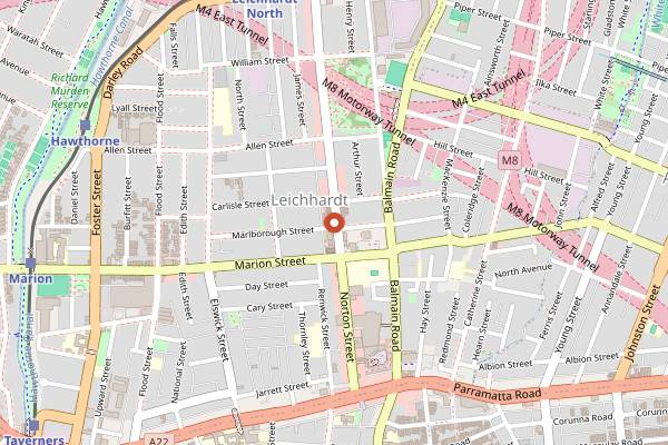 Map showing Mezzapica Cakes in Sydney