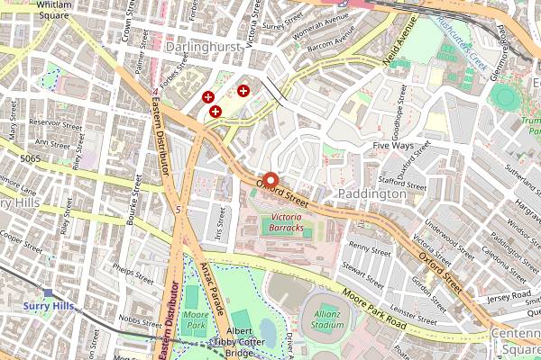 Map showing Sonoma Bakery Cafe in Sydney